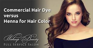 Temporary hair dye, also known as a washout, covers the hair shaft on the outside temporarily—a single shampoo wash will remove the entire effect and revert the hair to its natural shade. Commercial Hair Dye Vs Henna For Hair Color Wakeup Beauty Full Service Salon