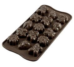 Our break apart chocolate bar molds help you make chocolate bars with endless possibilities. Silikomart Silicone Chocolate Mould Springlife Brown For Sale