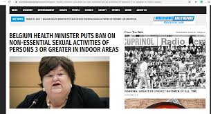 Who cares what she looks like? Fake Alert Belgium Bans Non Essential Sexual Activities To Combat Covid 19 No Times Of India