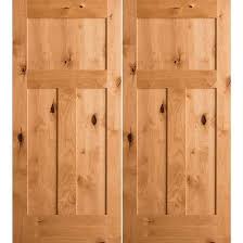 Designing a unique house is now more accessible than ever with our substantial inventory. Krosswood Knotty Alder 3 Panel Craftsman Double Doors