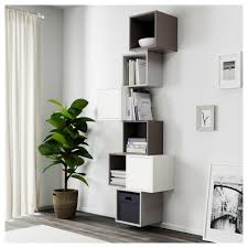 Eket Wall Mounted Cabinet Combination White Dark Gray Light Gray Find It Here Ikea Eket Wall Mounted Cabinet Ikea Eket