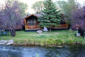 We were lucky to get one of the renovated rooms and it was awesome. One Of The Cabins Overlooking The Creek Picture Of Rustic Inn Creekside Resort And Spa At Jackson Hole Tripadvisor