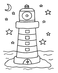 Maybe you would like to learn more about one of these? Lighthouse With Moon And Stars Coloring Page Free Printable Coloring Pages For Kids