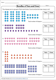 Students can learn the basic place value concept of tens and ones by completing a simple cut and paste activity. Bundles Of Tens And Ones Worksheets