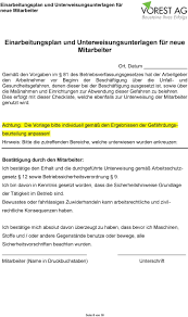 So vergessen arbeitgeber keine notwendigen vorbereitungen. Vorschau Pdf Einarbeitungsplan Und Unterweisungsunterlagen Inkl Formblatt Zur Einweisung In Eigener Sache Ihr Kostenloser Download Pdf Kostenfreier Download