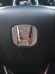Bling Honda Emblem For Steering Wheel Logo Sticker Decal Bling Car Accessories Car Bling Honda Civic Accessories