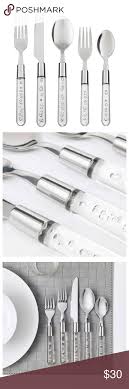 20 Piece Flatware Set Clear Bubbles Flatware Set Ikea Dining Bubbles