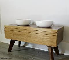 The free raised dog bowl stand plans show you how to build it in under $5! Diy Modern Dog Bowl Stand From Scrap Wood Just 4 Easy Steps