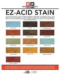 Eagle acid stains create marbled variations of color on cured concrete by chemical reaction with the minerals in the concrete. Ncp Acid Stain Ez Concrete Supply