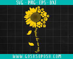 Free Free 186 Sunflower With Paw Print Svg SVG PNG EPS DXF File