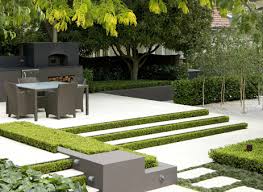 Green White And Grey Palette Modern Garden Design Contemporary Garden Design Landscape Design
