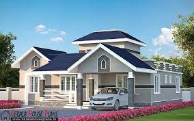 Three Bedroom Kerala Model House Plan Model House Plan Modern Bungalow House Design Model Homes
