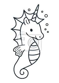 Pin By Aude Coureau On Aude Unicorn Coloring Pages Unicorn Drawing Seahorse Drawing