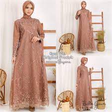 Belanja online fashion di matahari.com banyak keuntungan mulai dari cashback voucher sampai dengan bebas ongkos kirim hanya di matahari.com Harga Model Baju Gamis Brokat Terbaik Dress Muslim Fashion Muslim Juli 2021 Shopee Indonesia
