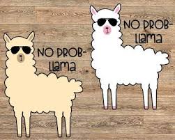 Download No Prob Llama Svg Cool Llama Sunglasses Birthday Hipster No Problem Alpaca 1229s