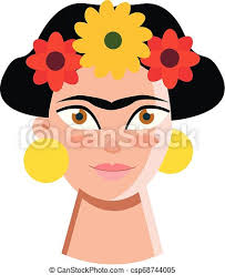 A collection of the top 24 frida kahlo cartoon wallpapers and backgrounds available for download for free. Self Portrait Of The Mexican Artist Frida Kahlo Vector Color Drawing Or Illustration Self Portrait Of Frida Kahlo Vector Or Canstock