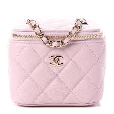 Explore the full range of fashion small leather goods and find your favorite pieces on the chanel website. Caviar Quilted Mini Vanity Case With Chain Light Pink Sellingsvibe