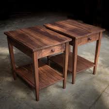 Solid Walnut Shaker Style End Tables With Oil And Wax Finish Soon To Be On The Way To Alabama Ahsap Isleri