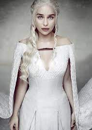 Game Of Thrones Khaleesi White Gown Made To Order This Costume Dress Is Cosplay Qualit Daenerys Targaryen White Dress Daenerys Targaryen Dress Fancy Dress Up