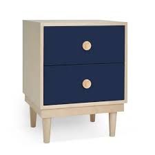 Shop target for blue nightstands you will love at great low prices. Nico Yeye Lukka Modern 2 Drawer Maple Kids Nightstand Deep Blue Kathy Kuo Home