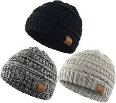 A special thanks to my nieces carson and grayson for modeling the hats and a thank you to their little brother for trying on the toddler size hat. Amazon Com Zando Baby Beanies Infant Toddler Winter Hat Soft Warm Knit Hats Caps For Boys Clothing