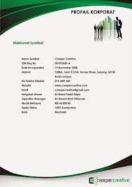 Profil syarikat ep supply services ma0094482 t. Creeper Creative Corporate Profile Casual Suites