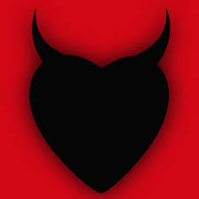 A set of devil horns drawn in various styles, satan horns. Heart Series Love Black Devil Horns Painting By Tony Rubino