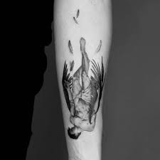 364 Icarus Thefalloficarus Icarusfallen Icarustattoo Angel Noirtattoo Ink Iblackwork Blacktattoo Blac Icarus Tattoo Tattoos For Guys Tricep Tattoos