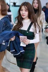 Kpop Fromis9 Jisun Kpop Outfits Korean Airport Fashion Kpop Girls