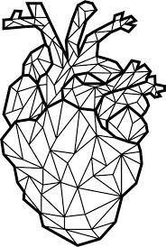 Black And White Redbubble Stickers Anatomical Geometric Heart Black And White Sticker By Seniadesigns In 2020 Black And White Stickers Black And White Art Drawing Black And White Artwork