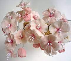 Light Pink Gum Paste Sugar Cherry Blossoms By Leblossoms Gum Paste Flowers Sugar Flowers Sugar Paste Flowers