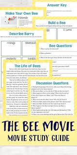 Bee Movie Study Guide Learn In Color Bee Movie Study Guide Bee