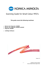 Your magicolor 1690mf is specially designed for optimal performance in windows and macintosh environments. Scanning Guide For Small Colour Mfd S Manualzz