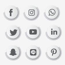 Black And White Social Media Icons Png Social Media Icon Snapchat Facebook Instagram Twitter Whatsapp Set Network Popular Connection Share Connect Business Social Media Icons Media Icon Social Icons