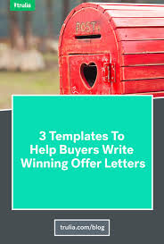 A Sample Offer Letter With Tips For Home Buying Success Trulia Home Buying Selling House Things To Sell