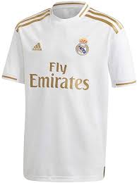 When real madrid players step foot on the opposition's pitch, they carry a reminder of home on their backs. Amazon Com Adidas Kid S Real Madrid Home Jersey 2019 20 Clothing