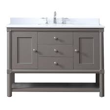 Martha stewart's website have a great bathroom organization suggestions: Martha Stewart Living Sutton 48 In W X 22 In D Vanity In Brook Trout With Marble Vanity Top In Yves White With Modern White Bathroom Vanity Marble Vanity Tops