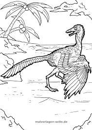 Malvorlage Archaeopteryx Dinosaurier Malvorlagen Ausmalen Dinosaurier Ausmalbilder