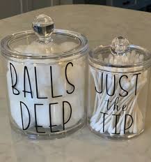 Creative bath jewels jar reg. Bathroom Container Bathroom Containers Small Bathroom Decor Restroom Decor