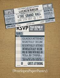 Gray Concert Ticket Wedding Invitation Music Theme And Optional Rsvp Card Cus Ticket Wedding Invitations Concert Themed Wedding Wedding Invitation Templates