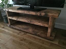 Wooden Tv Unit Rustic Farmhouse Country Style Oak Finished Pine Solid Wooden Tv Unit Rustic Furniture Rustic Tv Stand