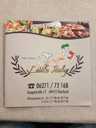 Hier können sie den ort nach. Little Italy Restaurant Eberbach Restaurant Reviews
