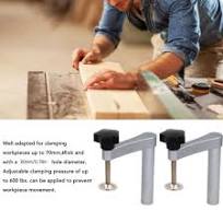 Work Bench Dog Clamps,Bench Clamps 3/4 inch CNC Precision Machining  Adjustable MFT Table Stainless Steel Hold Down with 4 Press Assembly Quick  Clamp ...