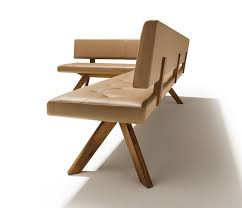 Use dining benches with a back to really sit down and relax. Luxury Leather Dining Bench Team 7 Yps Wharfside