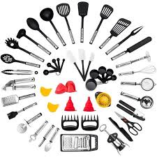 Spend $200 get $50 in rewards! Kitchen Utensil Set 50 Piece Cooking Utensils Nylon And Stainless Steel Utensil Set Nonstick Kitchen Utensils Spatula Set Complete Cooking Tool Set Best Kitchen Gadgets For Gift Walmart Com Walmart Com