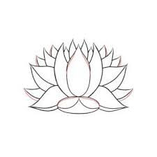 How to draw lotus flower.step by step easy draw for children, kids, beginners. How To Draw A Lotus Lotuswei
