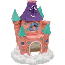 Blue Ribbon Pink Pixie Castle Aquarium Ornament Petco Aquarium Ornaments Fish Tank Decorations Fish Tank