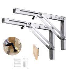 Shop for folding shelves at bed bath beyond. Folding Shelf Brackets 18 Inch Heavy Duty Stainless Steel Collapsible L Angle Wall Mounted Brackets Diy Shelves For Table Work Bench Max Load 360lb Pack Of 2 With Install Screws Buy Online