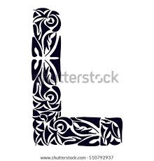A tattoo is a form of body modification where a design is made by inserting ink, dyes, and/or pigments, either indelible or temporary, into the dermis layer of the skin. Vector Images Illustrations And Cliparts Polynesian Tattoo Initials Tribal Capital Letter L Vector Illustration For Coloring Page Tattoos Invitations Or Decoration Hqvectors Com