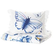 Sanglarka Copripiumino E Federa Farfalla Bianco Blu 150x200 50x80 Cm Ikea It Copripiumino Idee Ikea Ikea